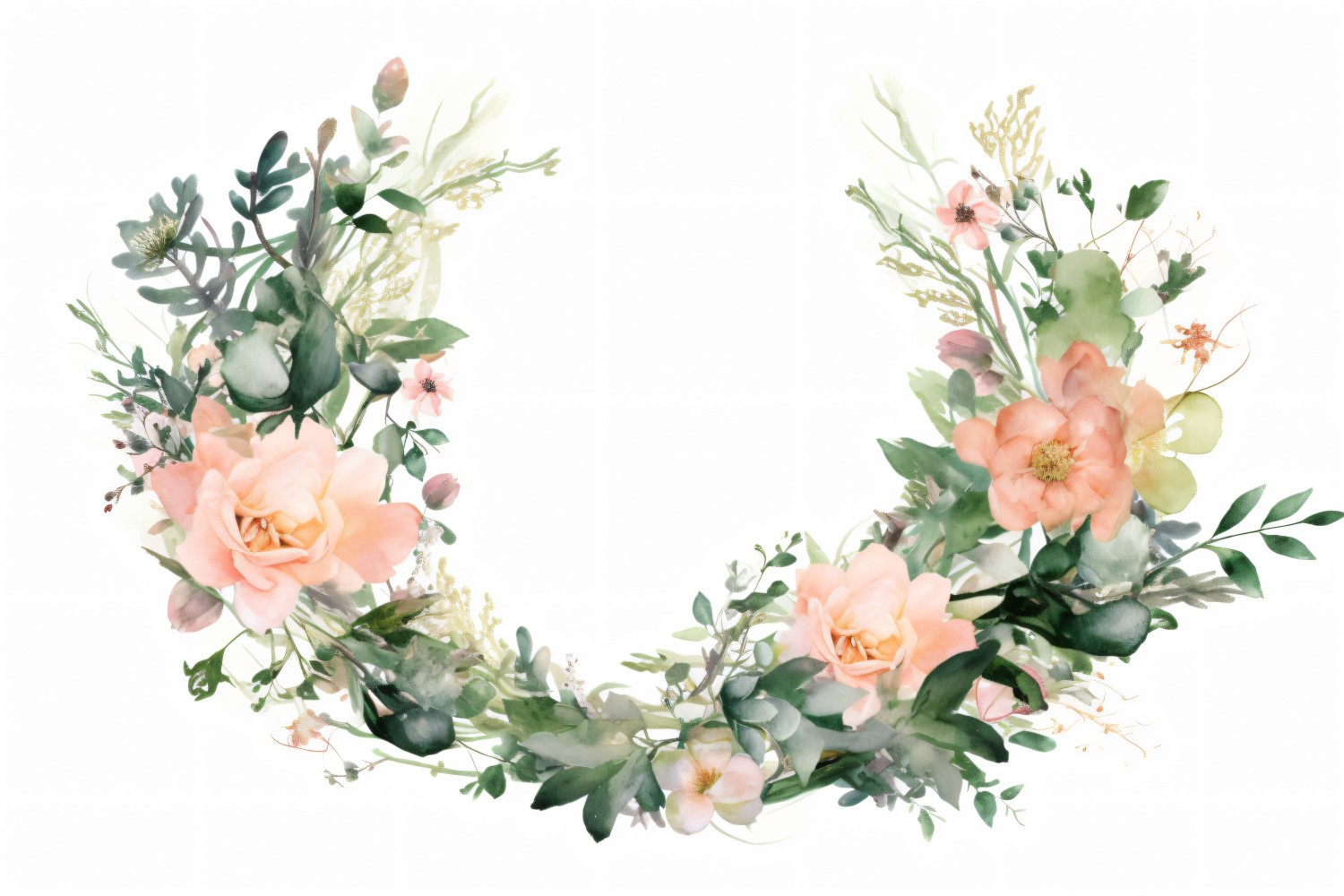 Watercolor Floral Background 305