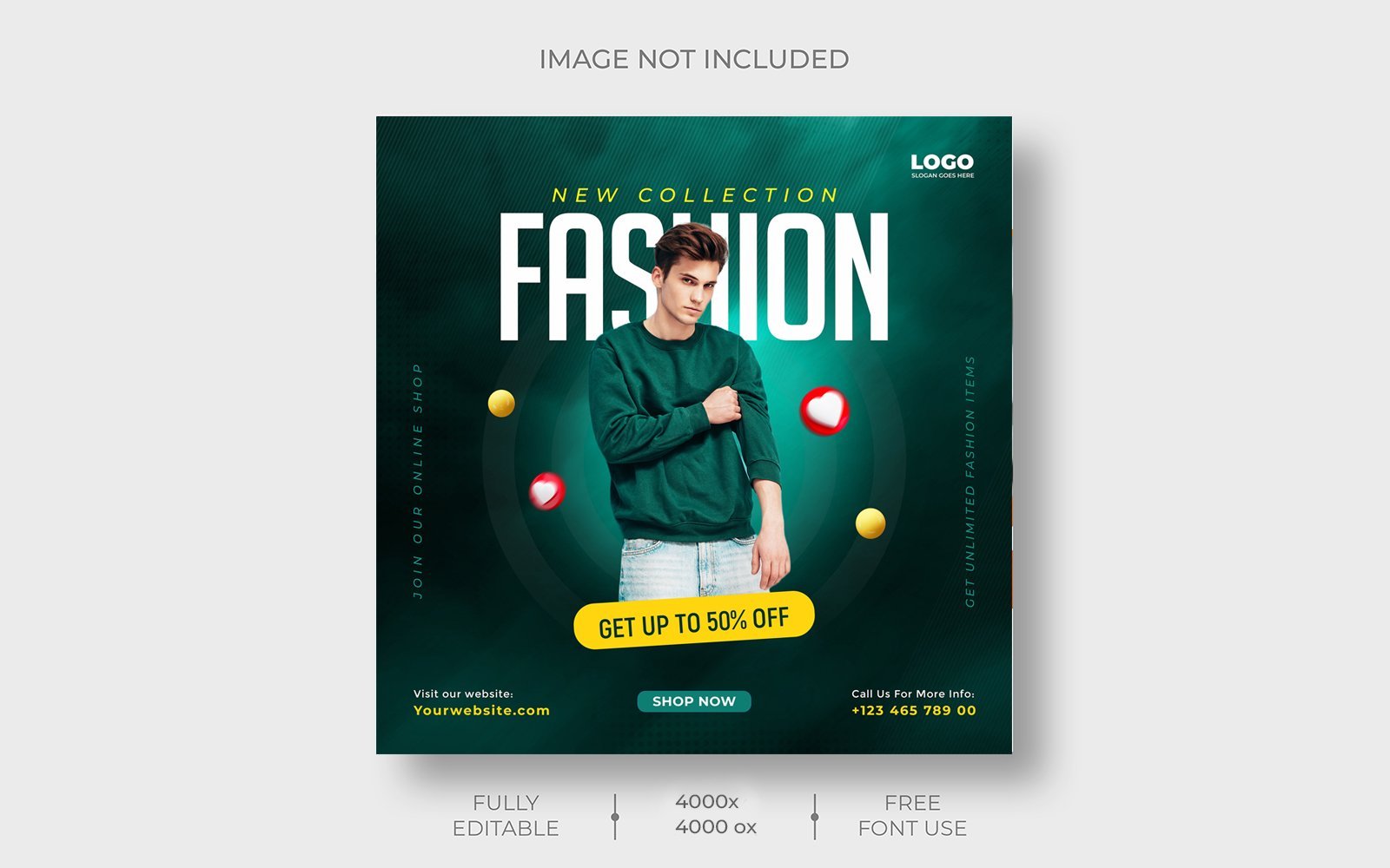 Fashion Sale Social Media Post Template PSD