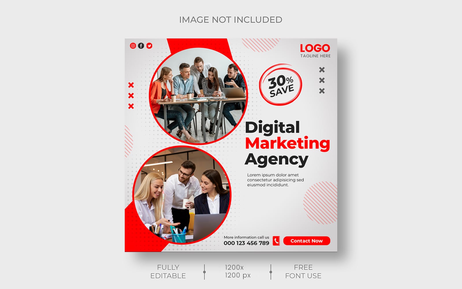 Digital Marketing Agency  Social Media  Template