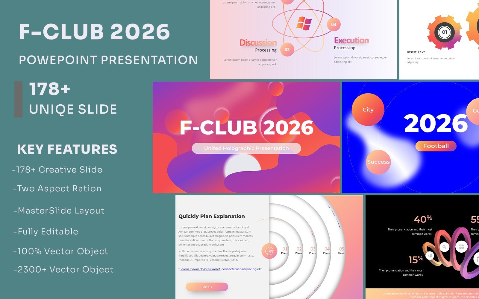 F-Club 2026 PowerPoint Presentation Template