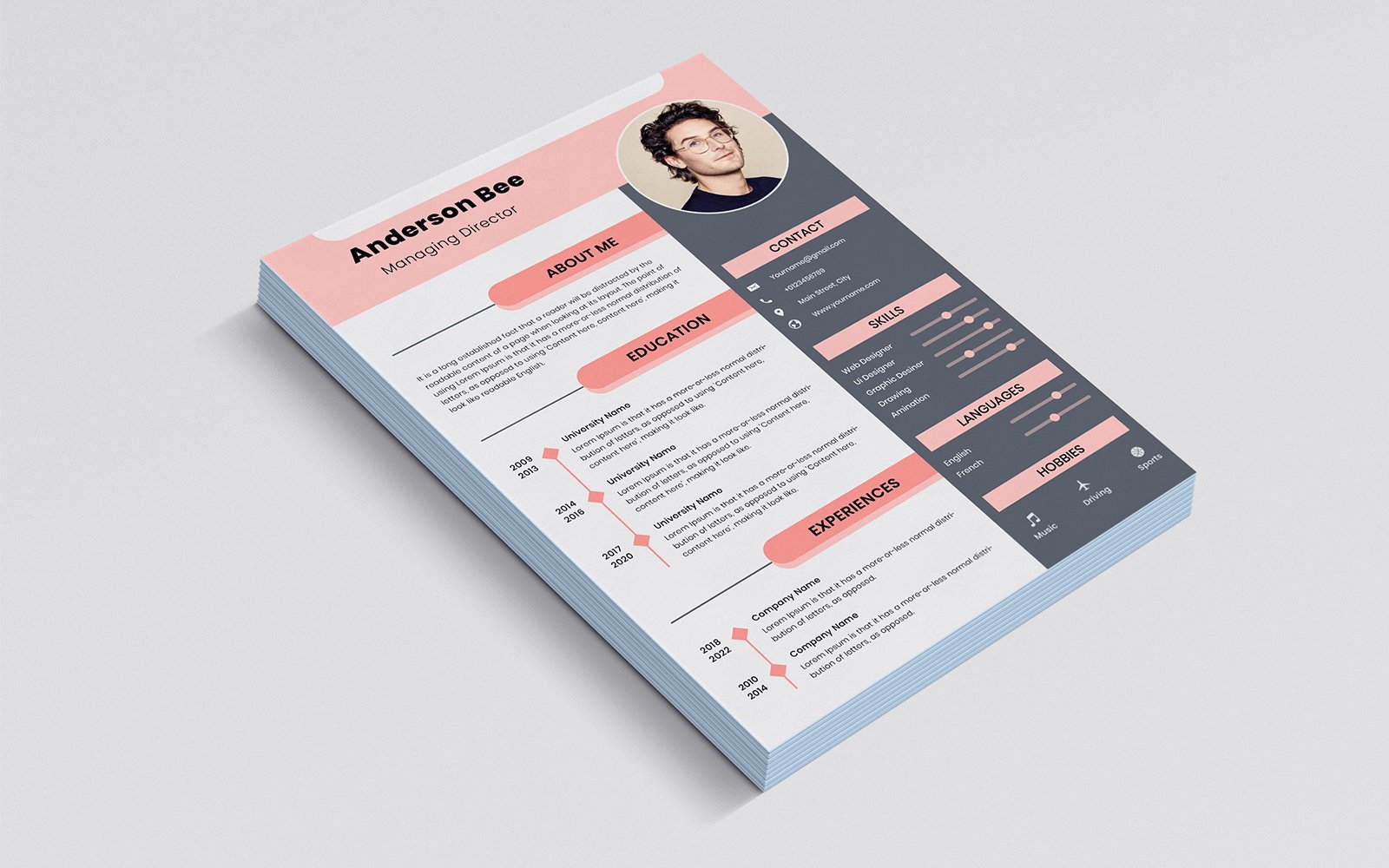 100% Job Insure CV/Resume Template