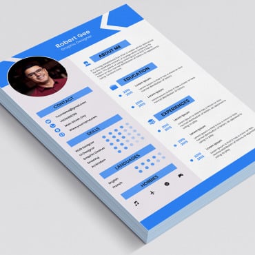 Clean Comfort Resume Templates 363366