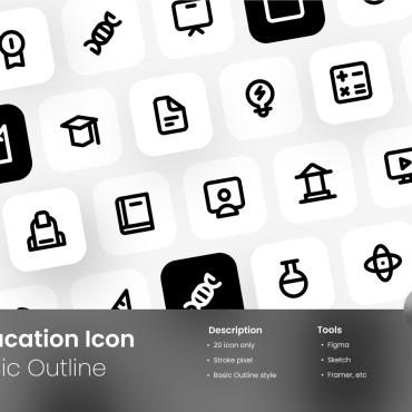 School Learning Icon Sets 363391