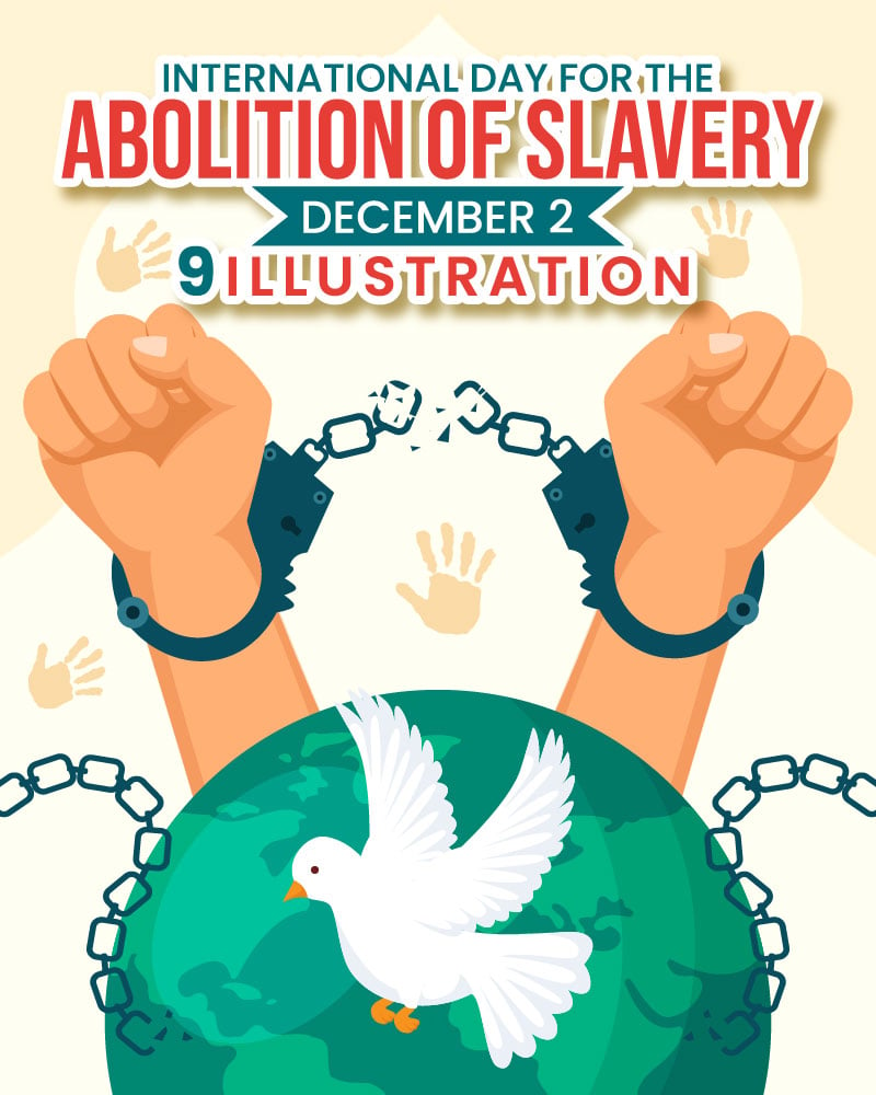 9 Day for the Abolition of Slavery Illustration