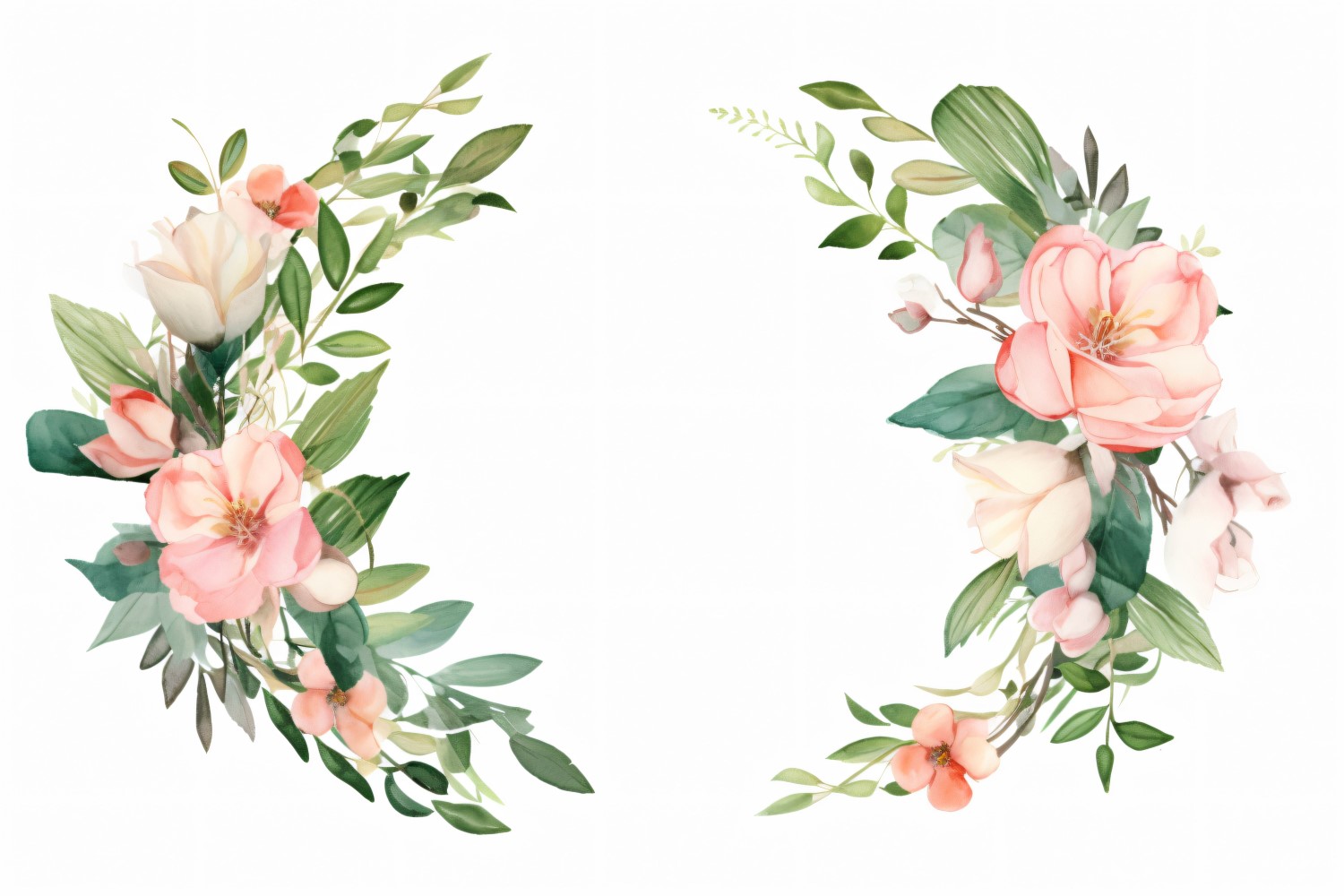 Watercolor Floral Background 307