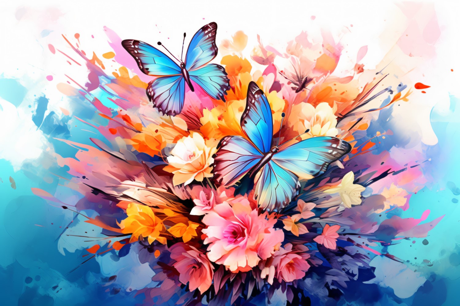 Watercolor Floral Background 311