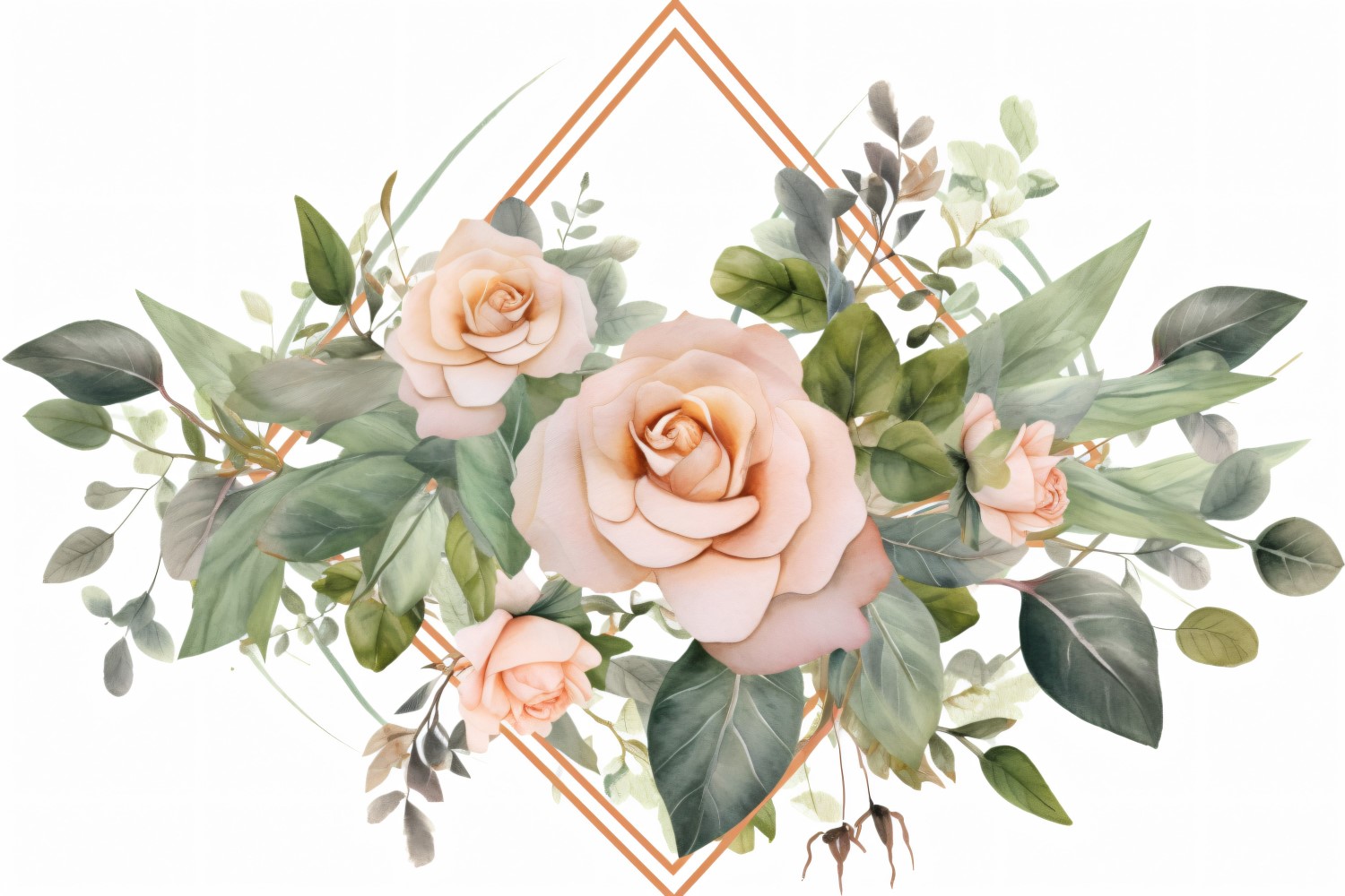 Watercolor Floral Background 319