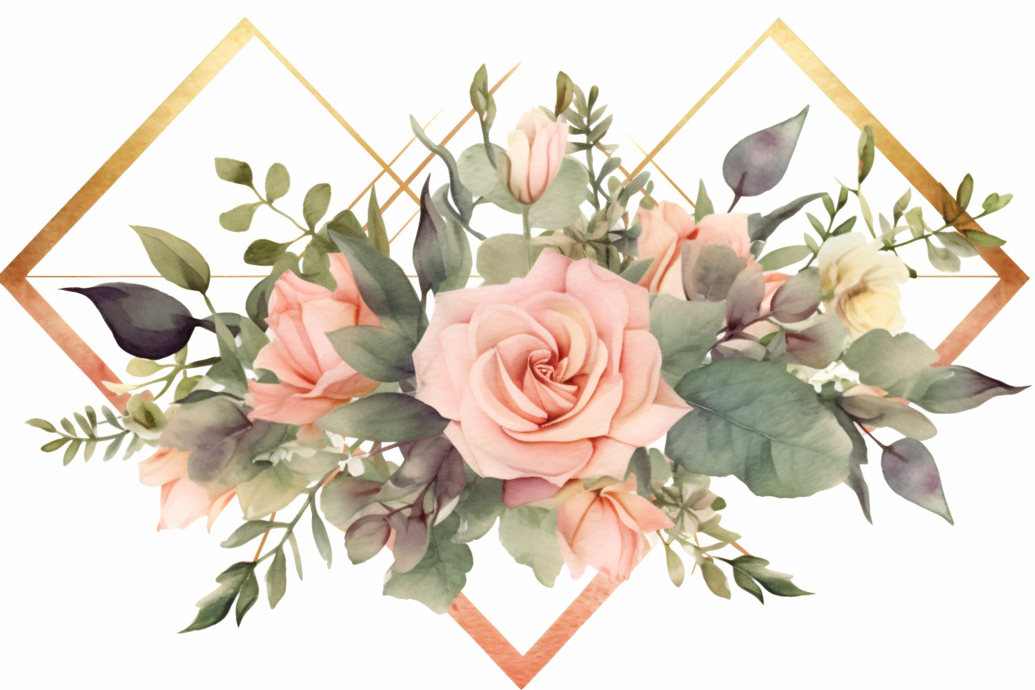 Watercolor Floral Background 323