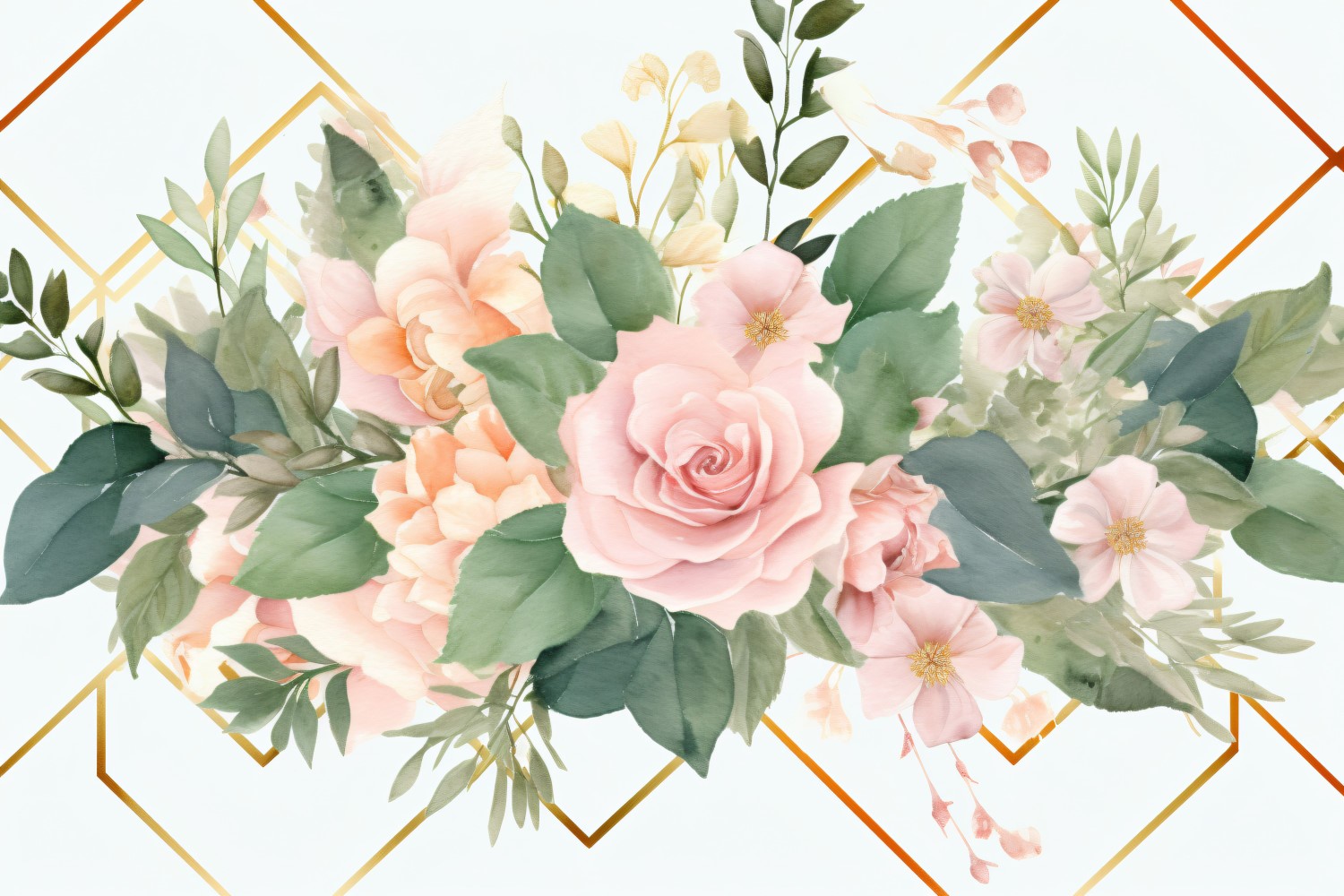 Watercolor Floral Background 326