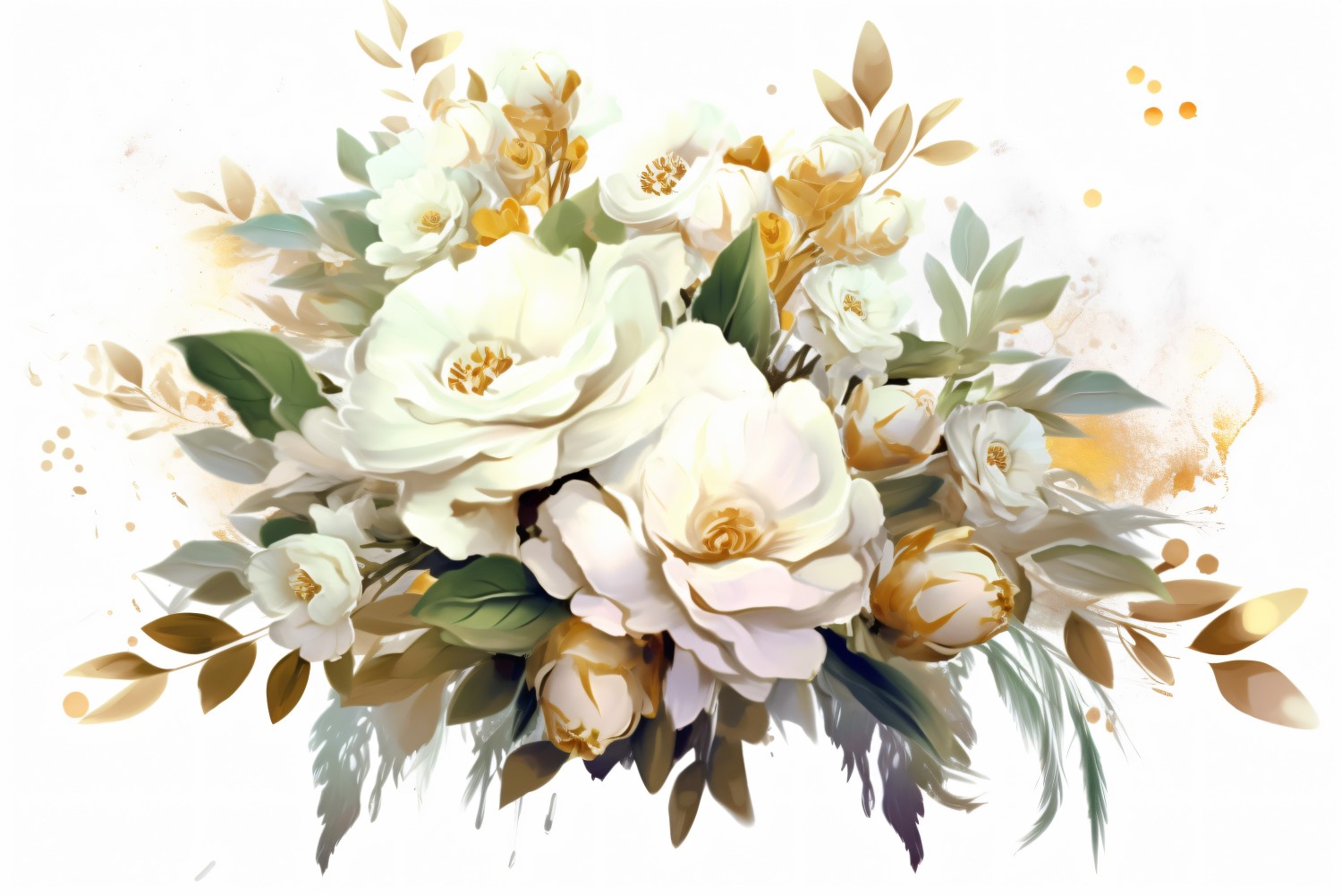 Watercolor floral wreath Background 336