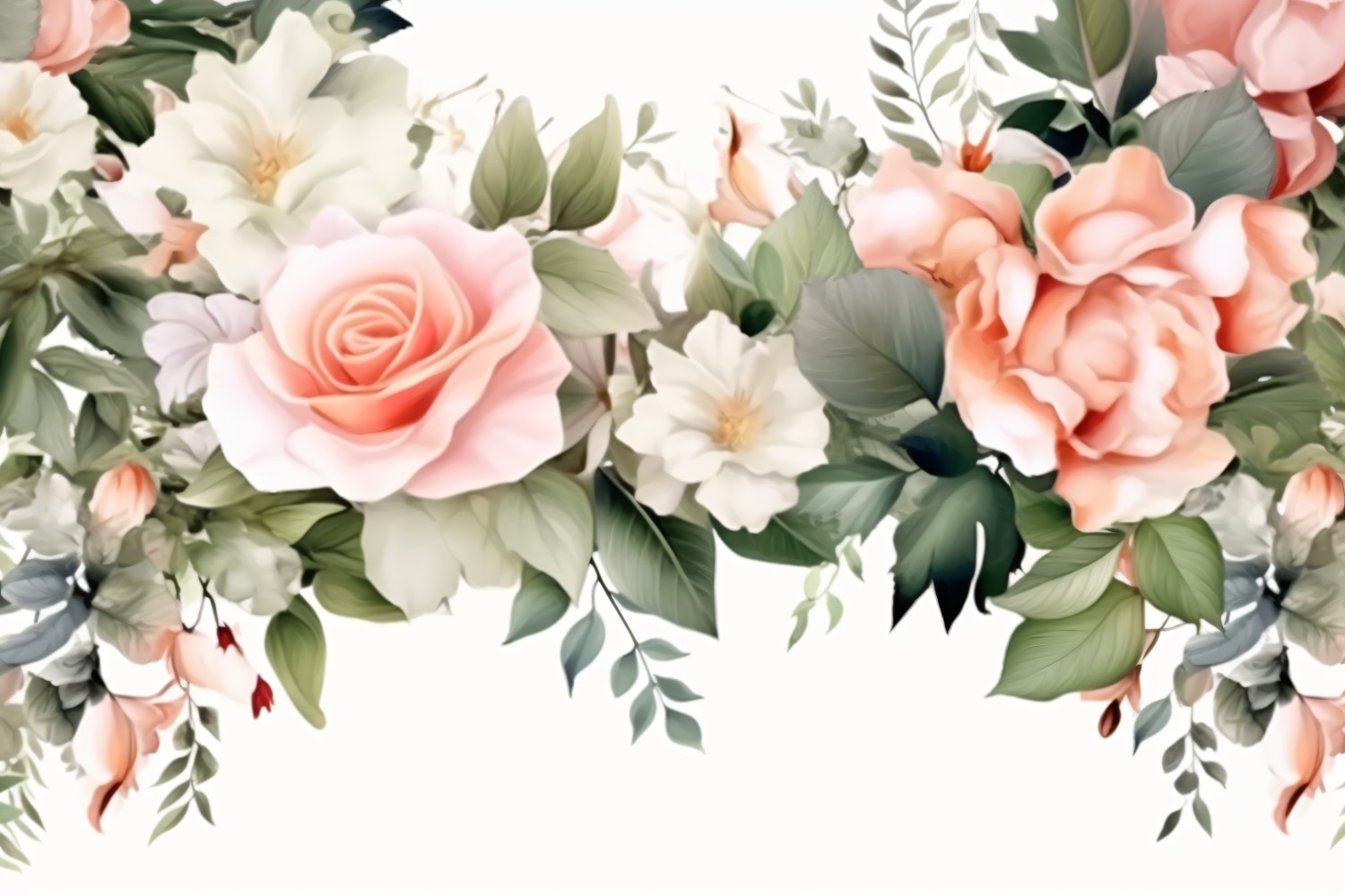 Watercolor Floral Background 374