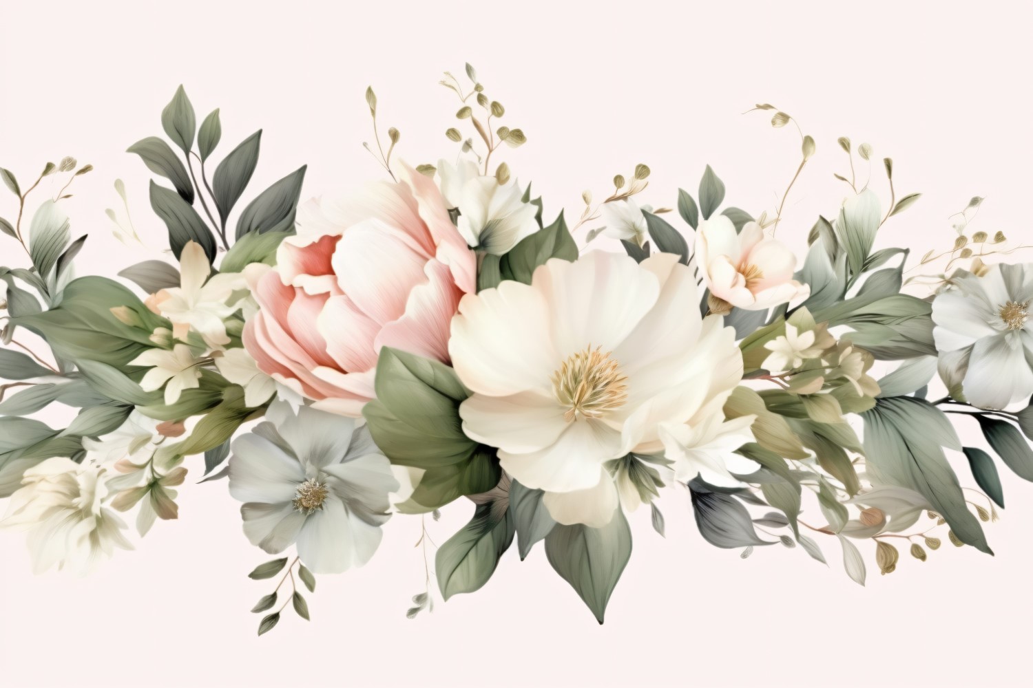 Watercolor Floral Background 378