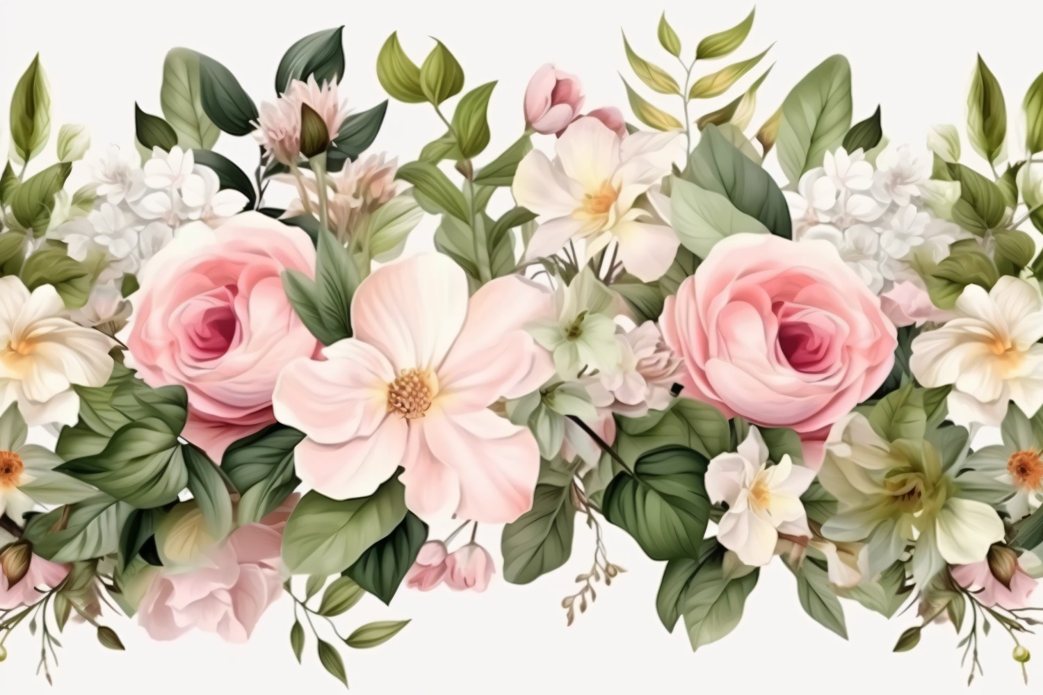 Watercolor Floral Background 385