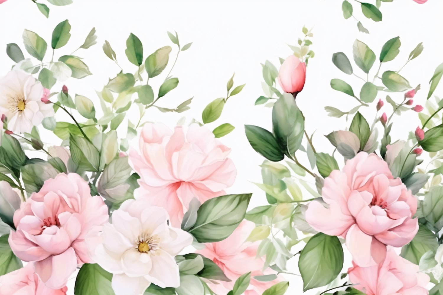 Watercolor Floral Background 389