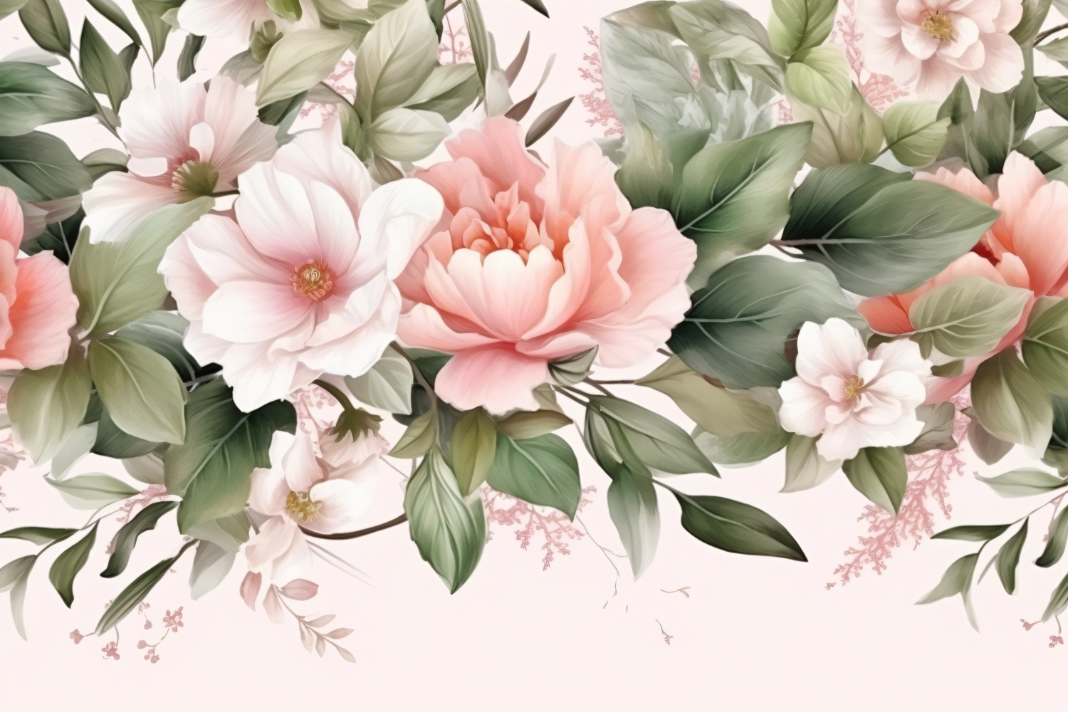 Watercolor Floral Background 405