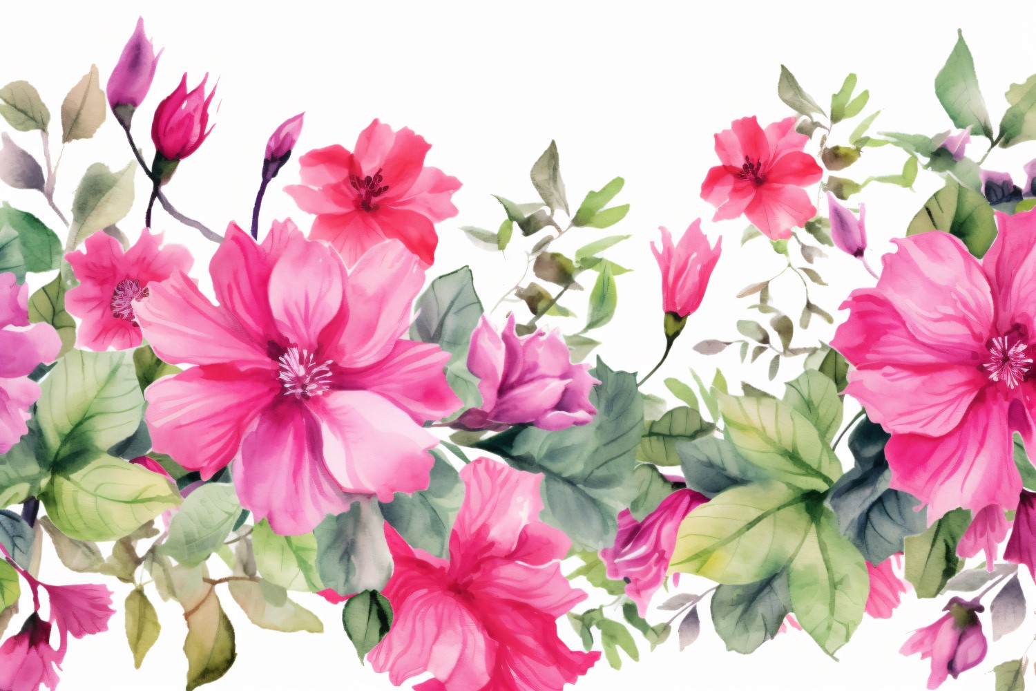 Watercolor Floral Background 418