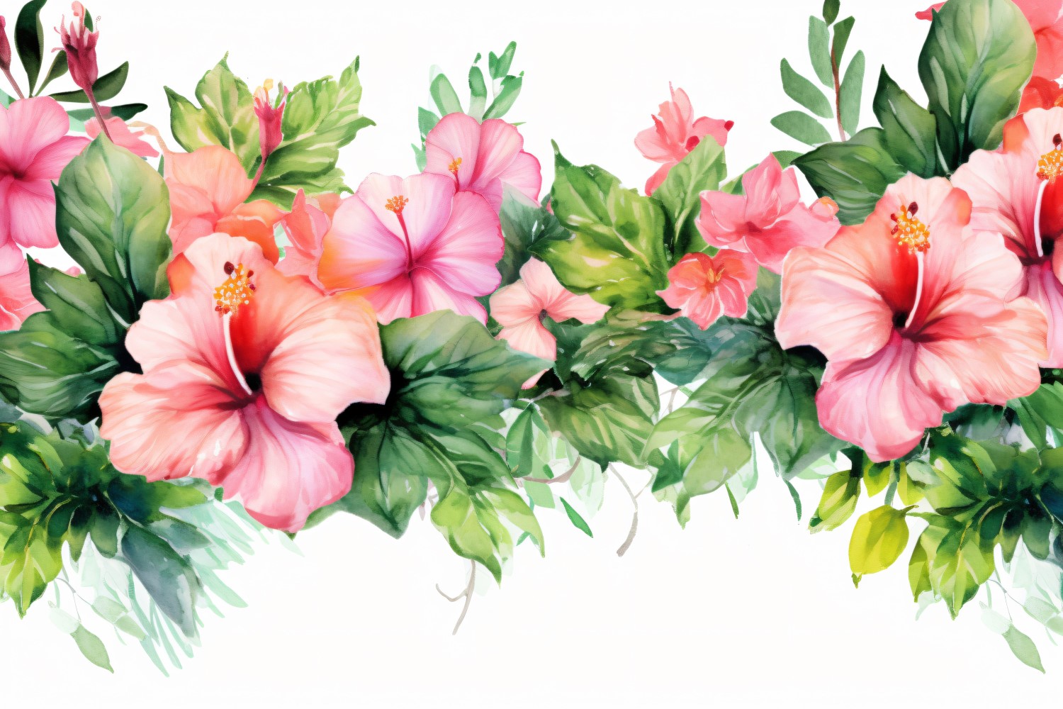 Watercolor flowers Background 420