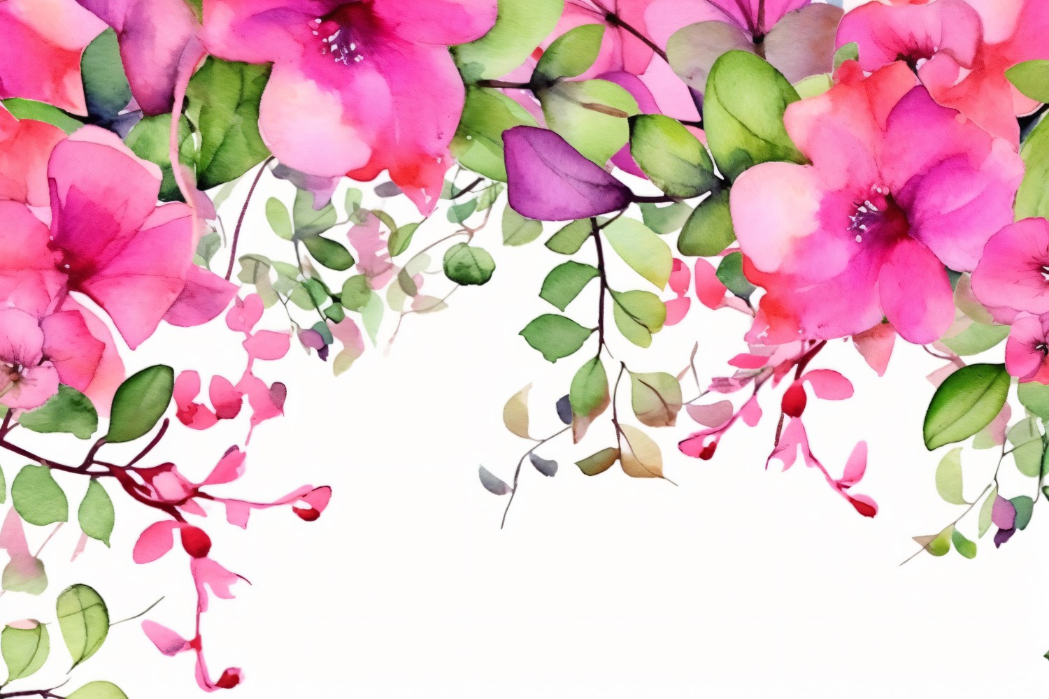 Watercolor Floral Background 423