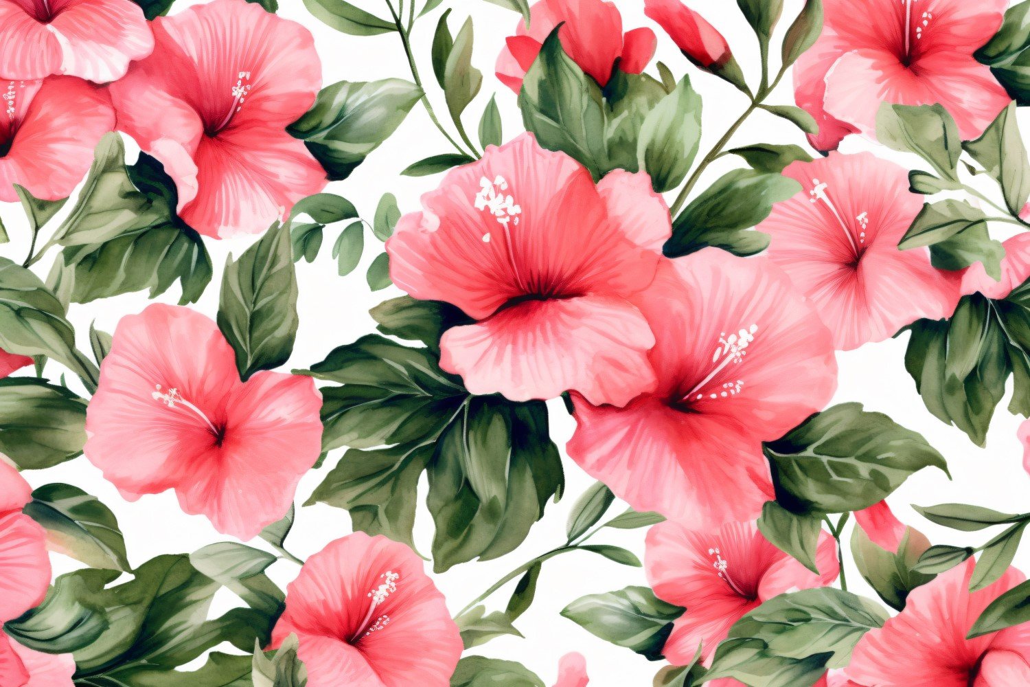 Watercolor flowers Background 426