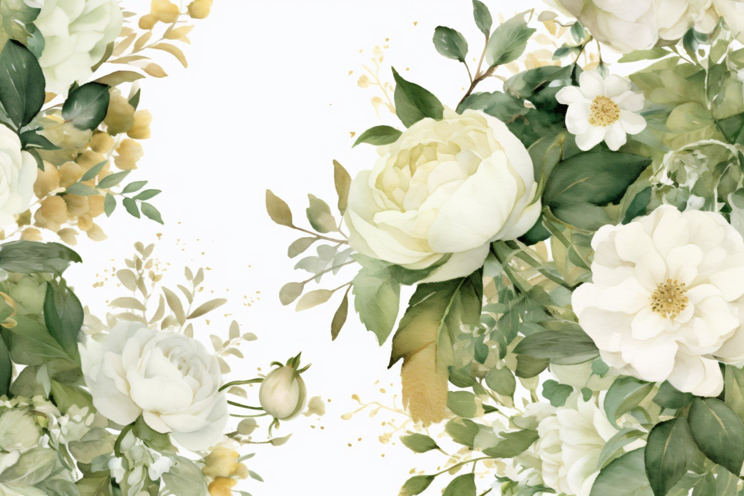 Watercolor Floral Background 430