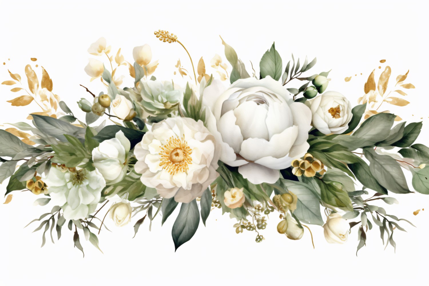 Watercolor floral wreath Background 432