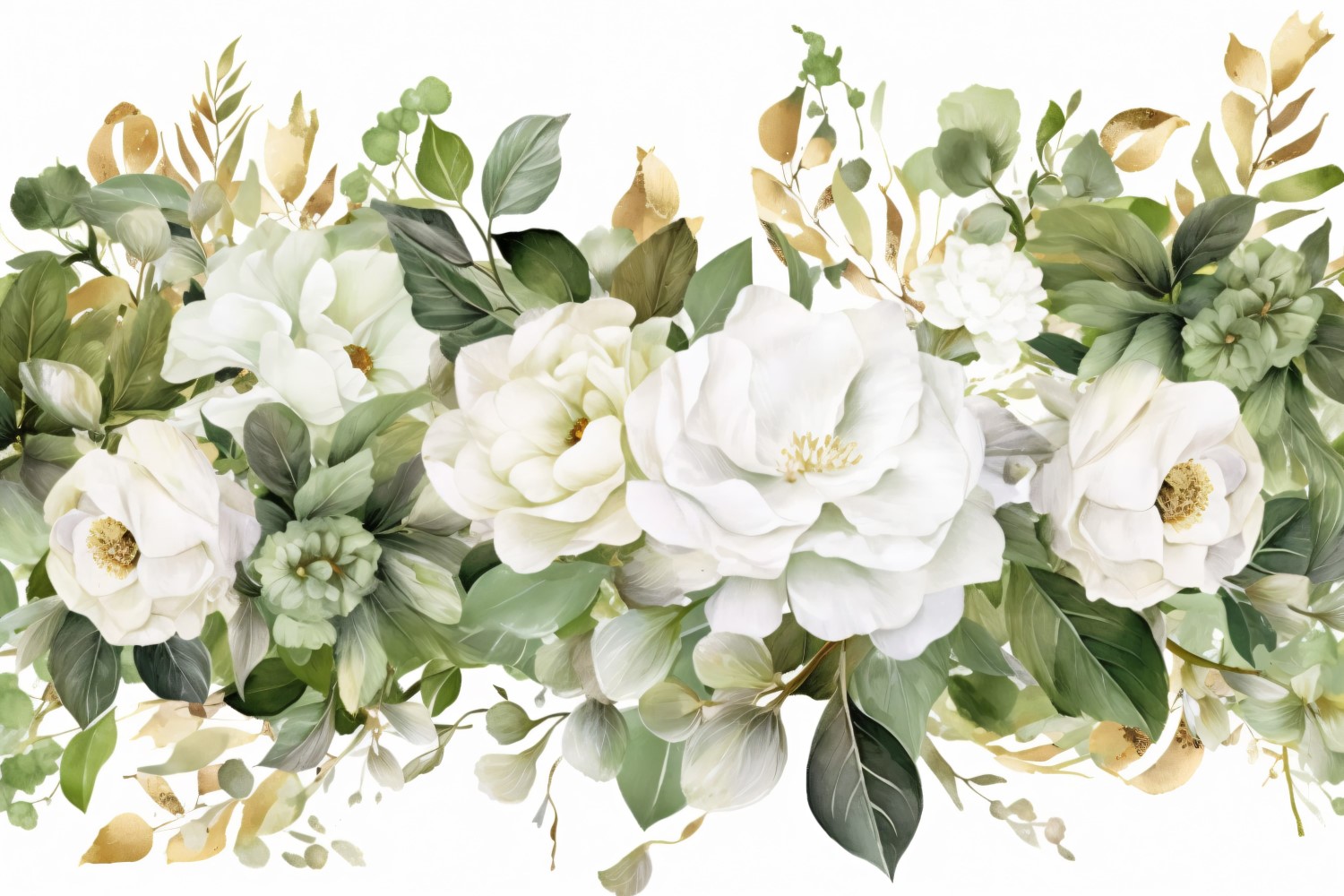 Watercolor flowers wreath Background 438