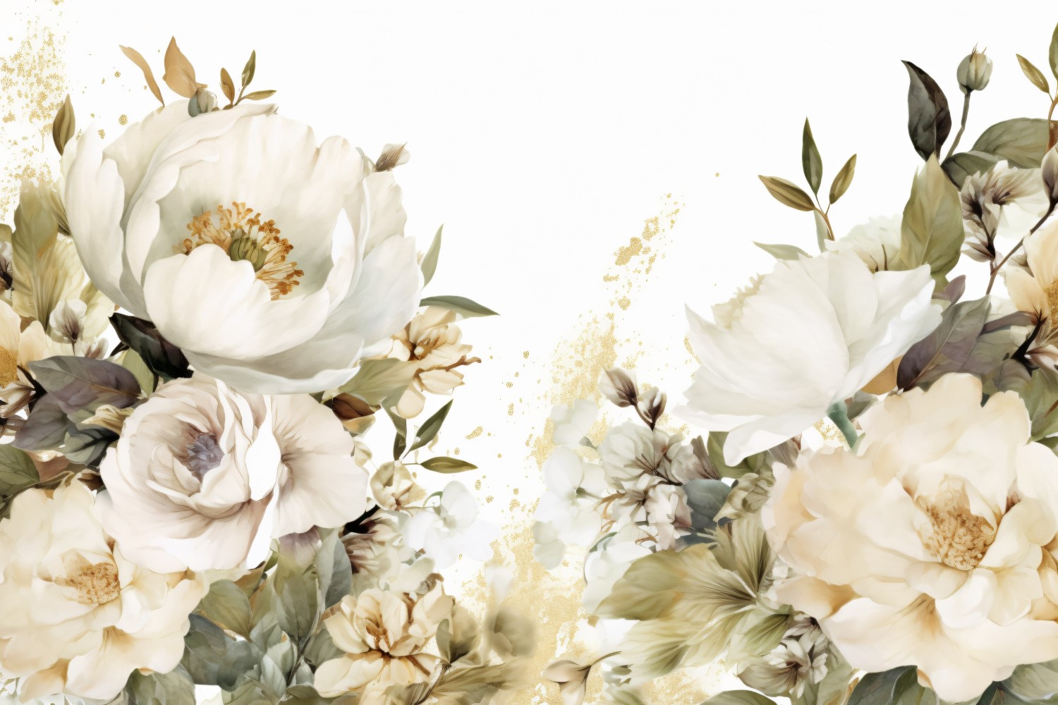 Watercolor Floral Background 443