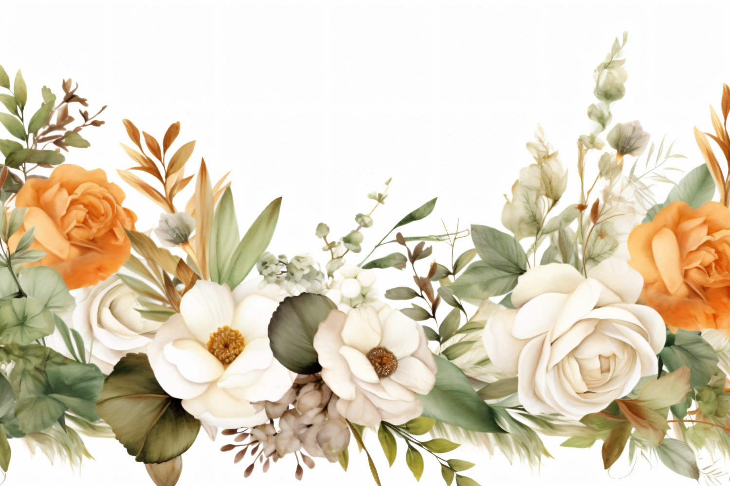 Watercolor Floral Background 455