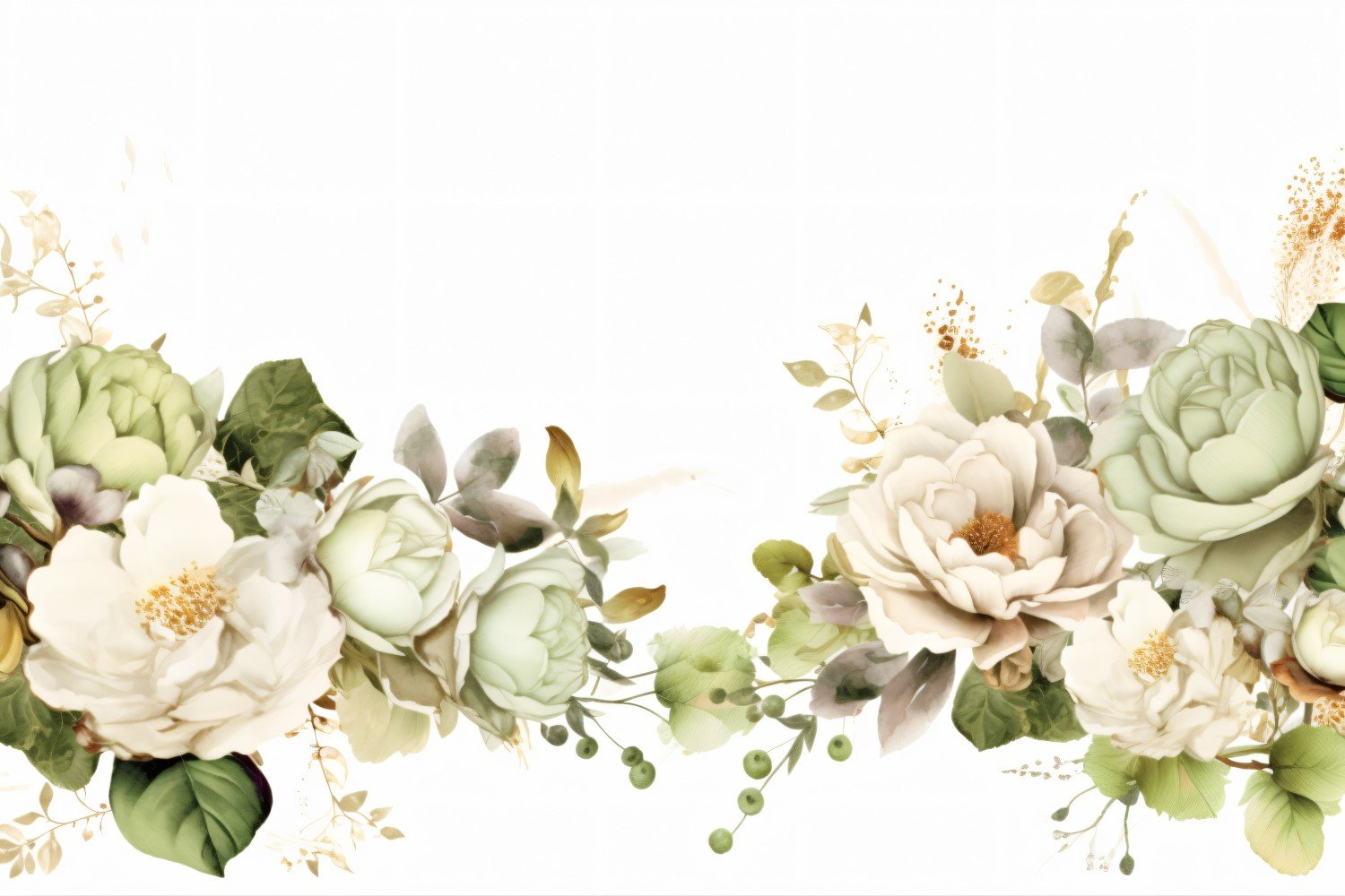 Watercolor flowers Background 456