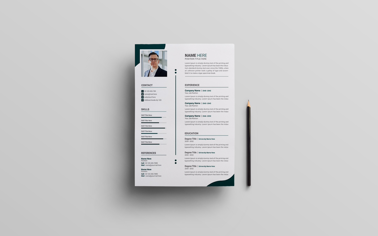 Simple Resume Design Template