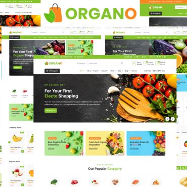 Grocery Store Responsive Website Templates 363783