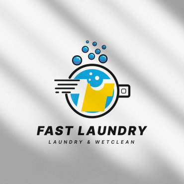 Laundry Illustration Logo Templates 363796