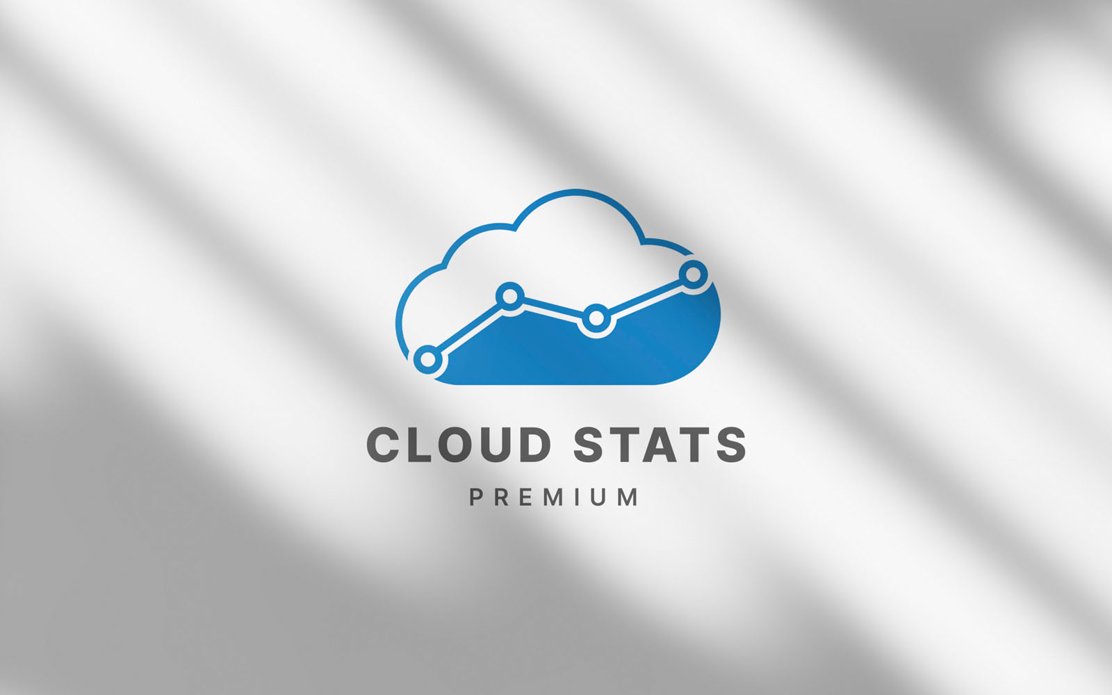 Cloud Metric and Stats Logo Design Template - LGV 13