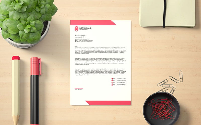 Premium Creative business letterhead design