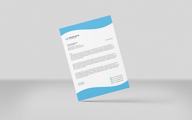 Simple Letterhead Design _V_001