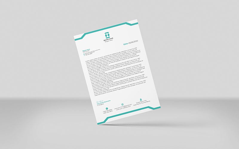 Letterhead Template_H_018