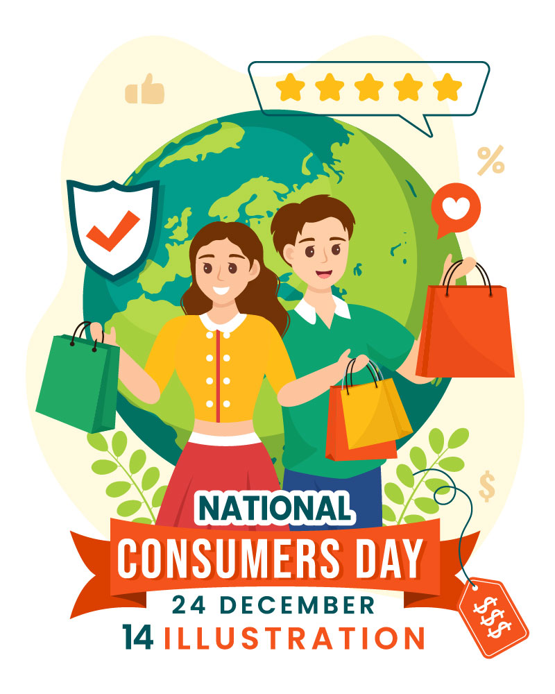 14 National Consumer Day Illustration