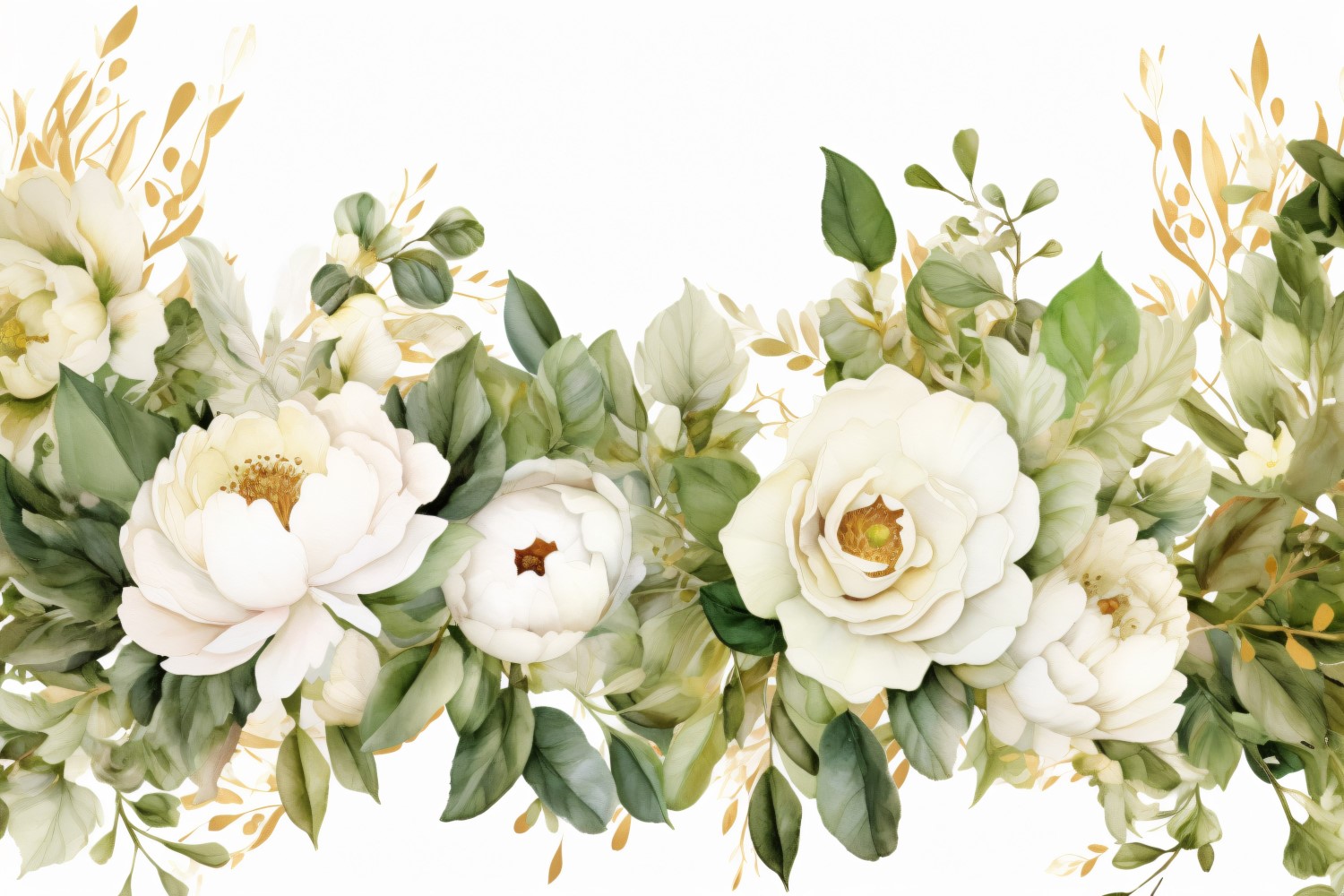 Watercolor Floral Background 468