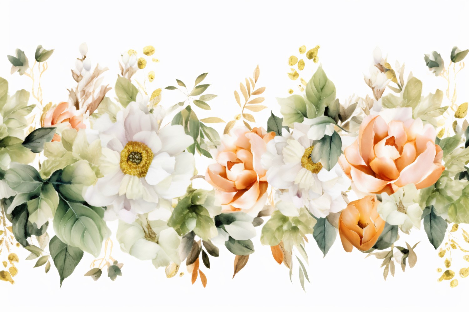 Watercolor Floral Background 472