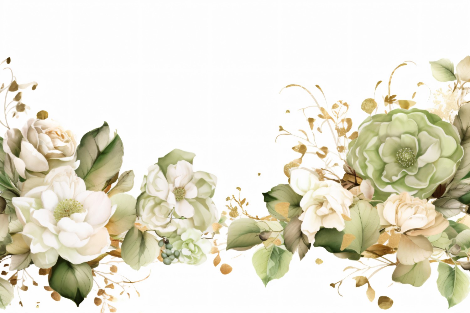Watercolor Floral Background 476
