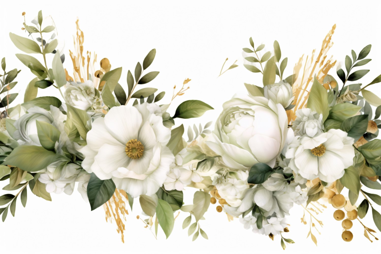 Watercolor flowers wreath Background 481
