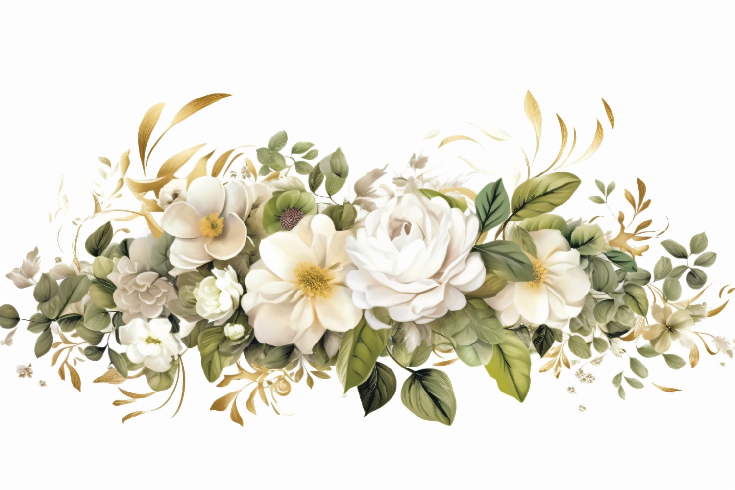 Watercolor flowers wreath Background 499