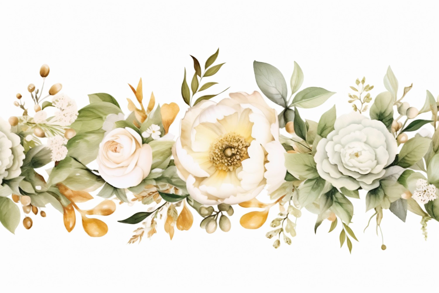 Watercolor Floral Background 504