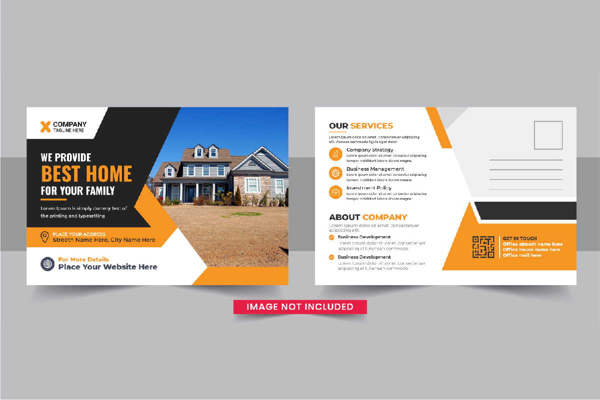 Real Estate Postcard or Home sale eddm postcard template