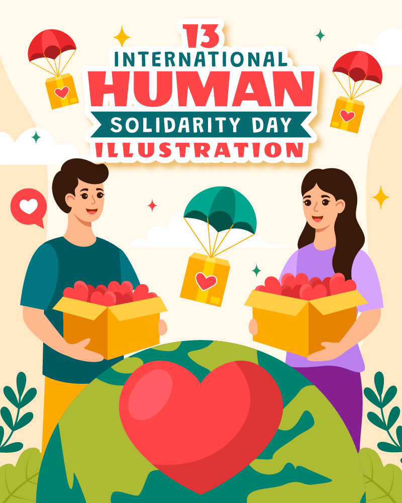 13 International Human Solidarity Day Illustration