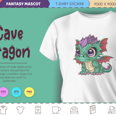 Cartoon Dragon Vectors Templates 364234