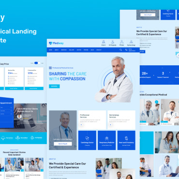 Center Clinic Landing Page Templates 364293