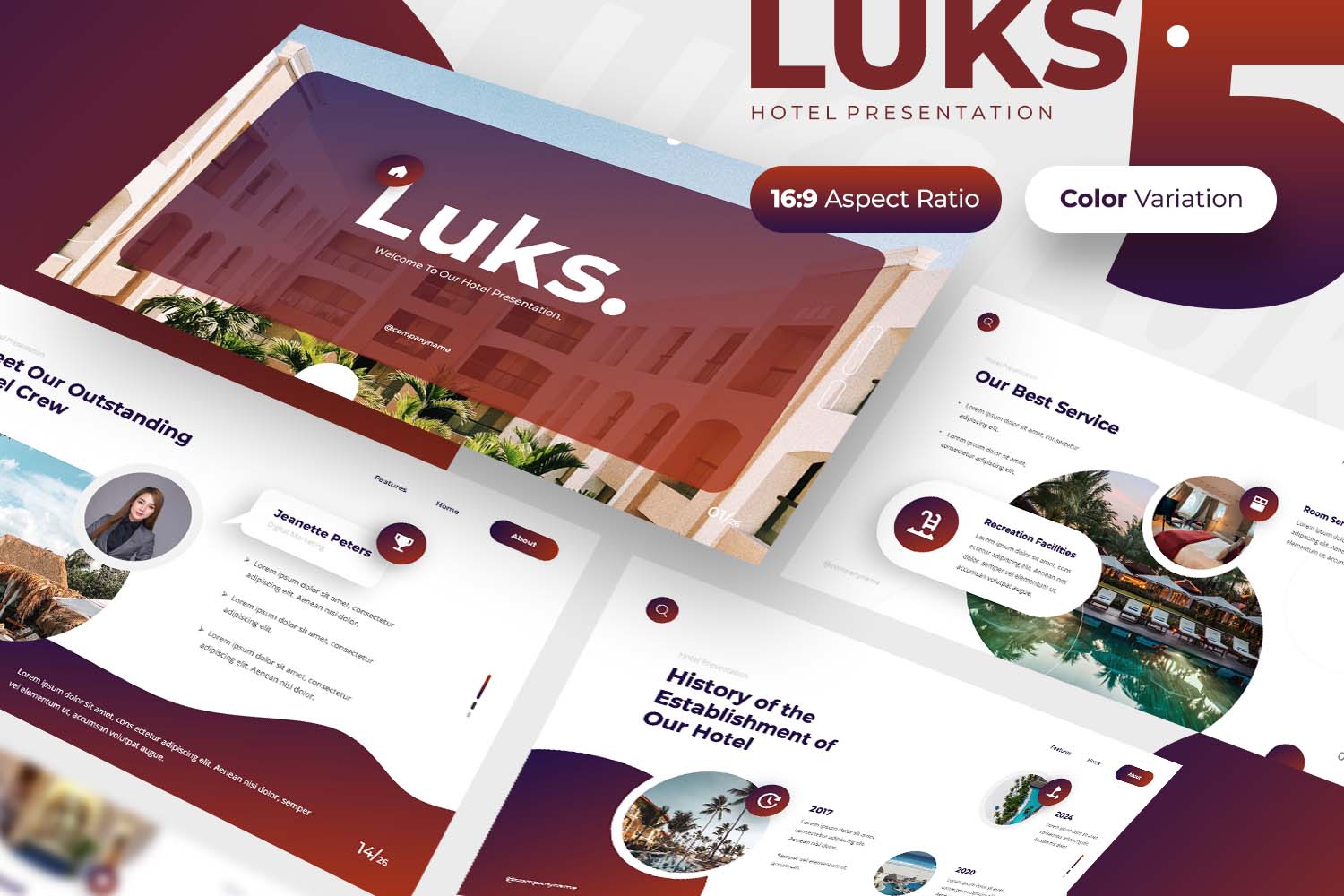 Luks - Hotel PowerPoint Template