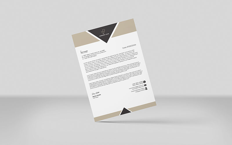 Branding Letterhead Template Design