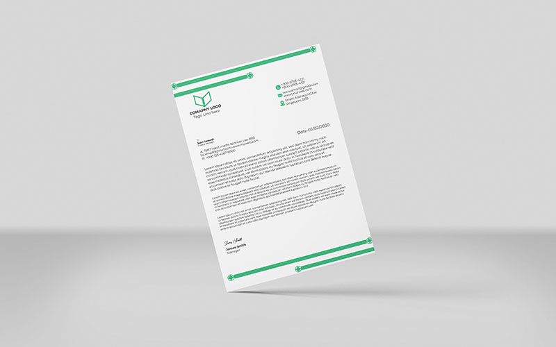 Letterhead Template Design_V_008